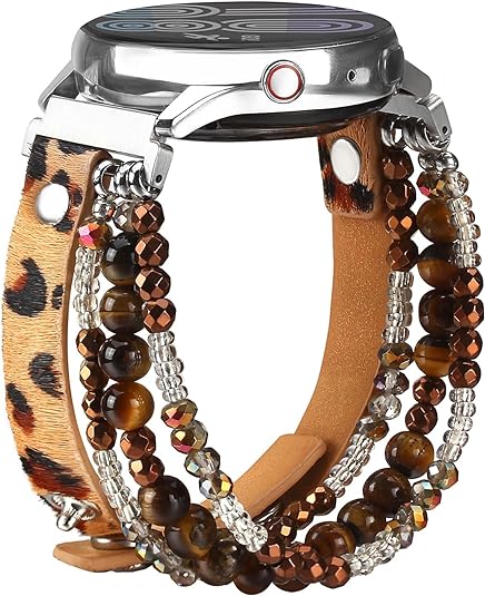 20mm Boho Beaded Watch Band Compatible with Samsung Galaxy Watch
