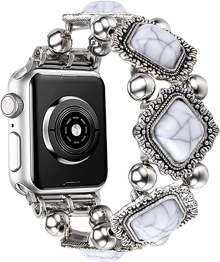 Beaded Bracelet Compatible with Apple Watch Band