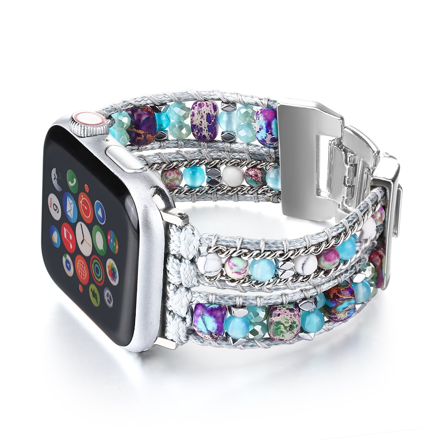 Boho Leather Wrap Bands Compatible with Apple Watch Band