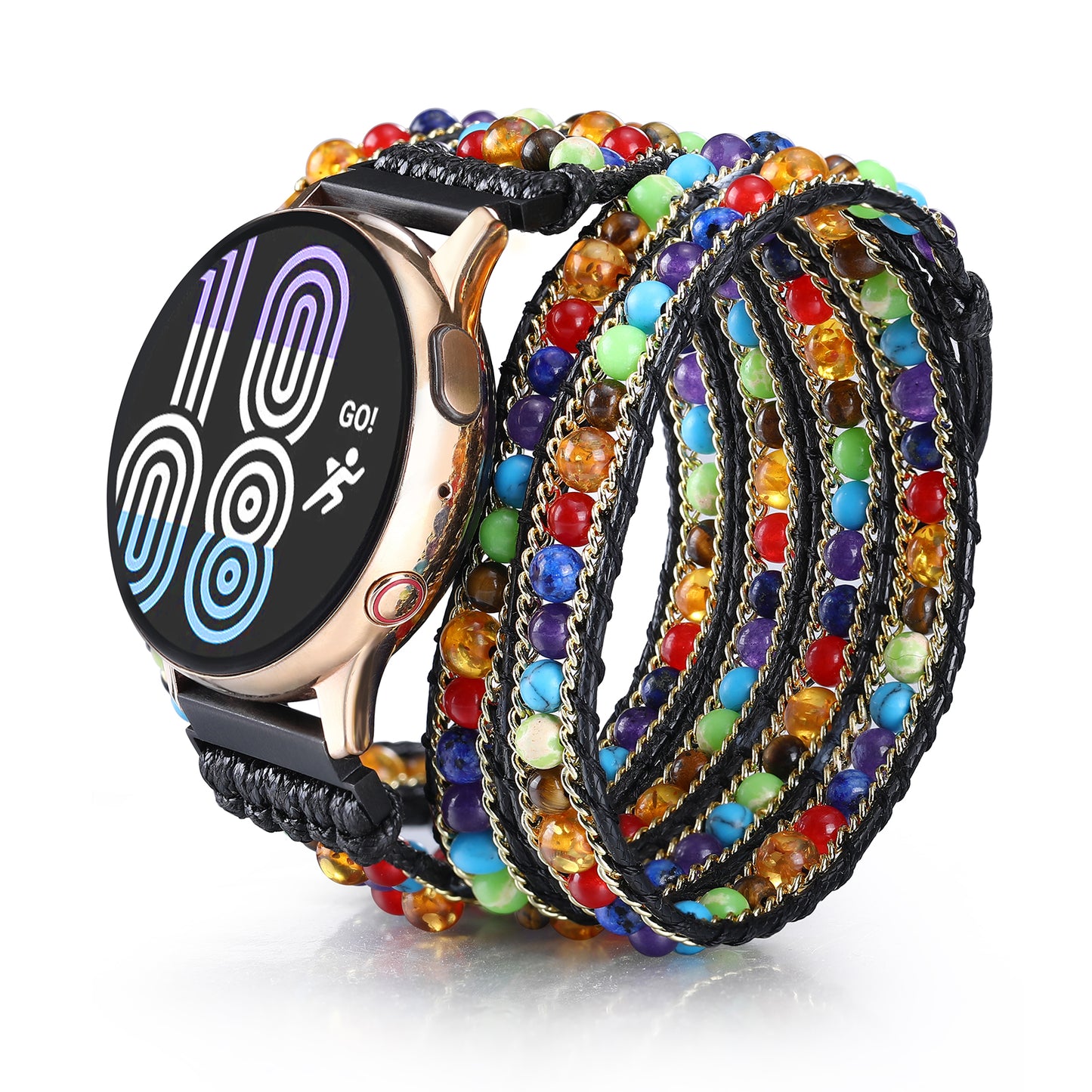 20mm Boho Beaded Watch Band Compatible with Samsung Galaxy Watch