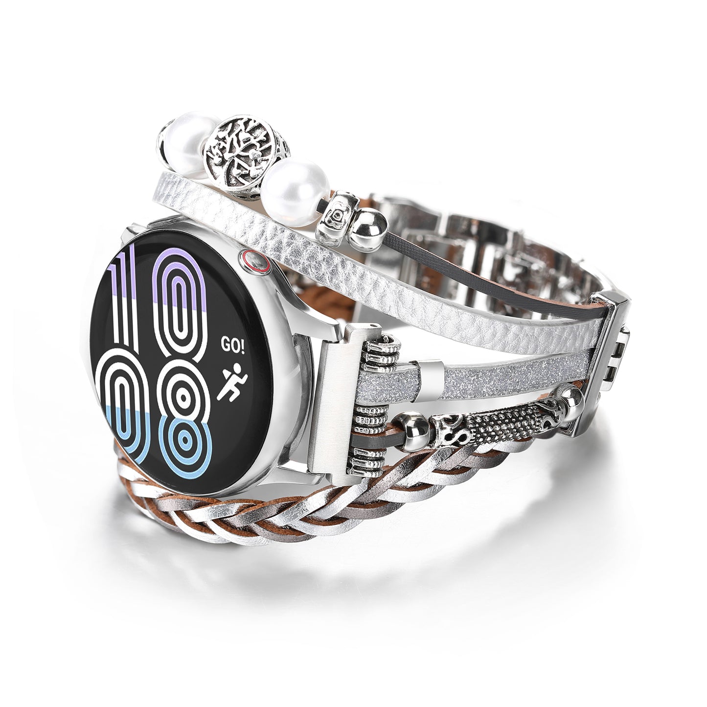 20mm Boho Beaded Watch Band Compatible with Samsung Galaxy Watch