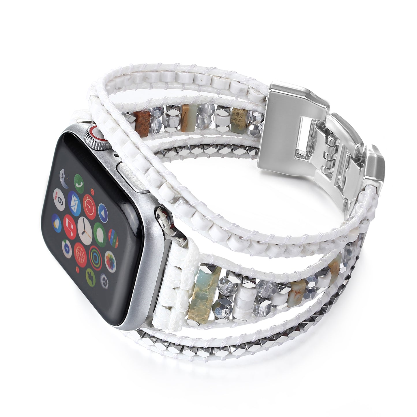 Boho Leather Wrap Bands Compatible with Apple Watch Band