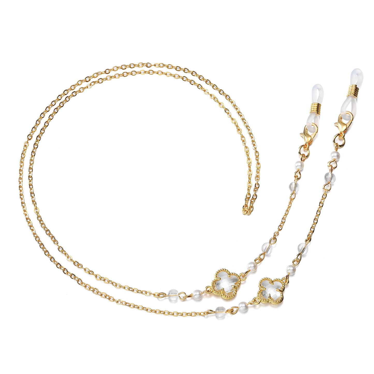 Mask Lanyard Chain Eyeglasses Chain for Women Four-leaf Holder Strap Eyewear Cord